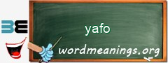 WordMeaning blackboard for yafo